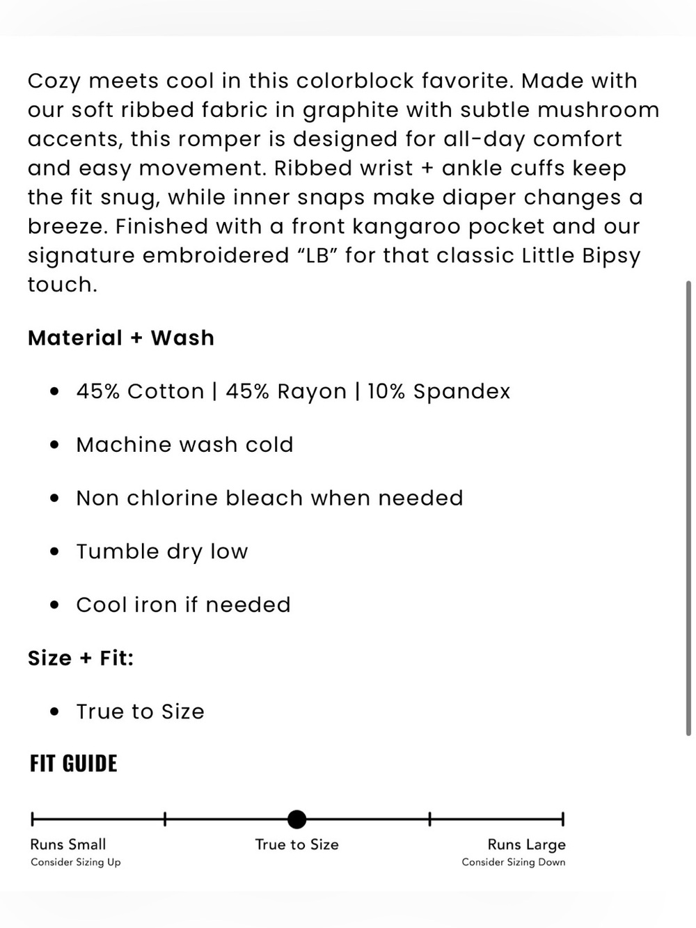Little Bipsy | Ribbed Colorblock Romper - Picture 8 of 8